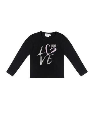 T-shirt fille manches longues "Love