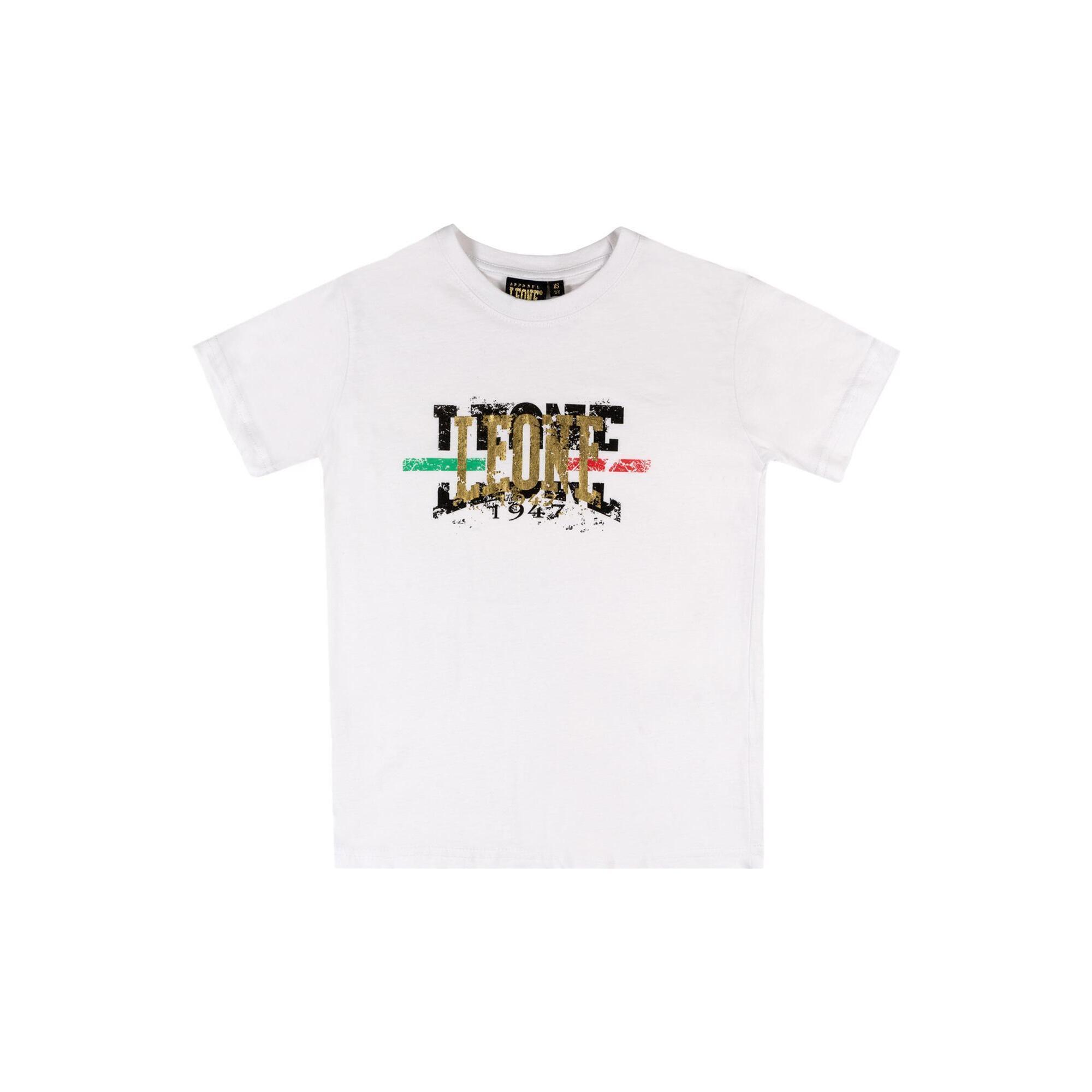 Leone 1947 Apparel - T-shirt Manches Courtes Enfant "authentic Gold" - T-shirt Manches Courtes - Blanc - 10 À 12 Ans - Decathlon