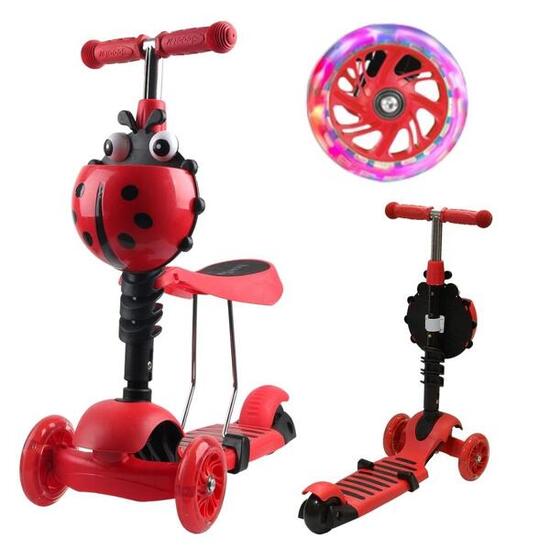 Hulajnoga balansowa trójkołowa jeździk 2w1 świecące kółka Enero