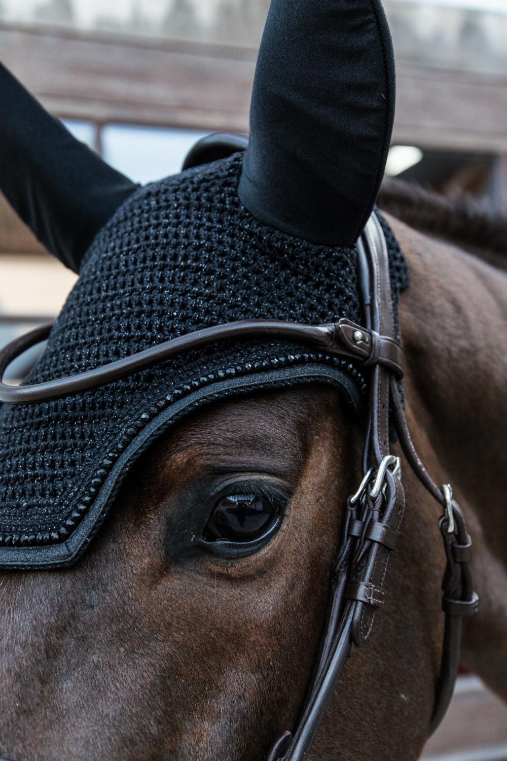Oornetje Wellington glitter soundless zwart 3/6