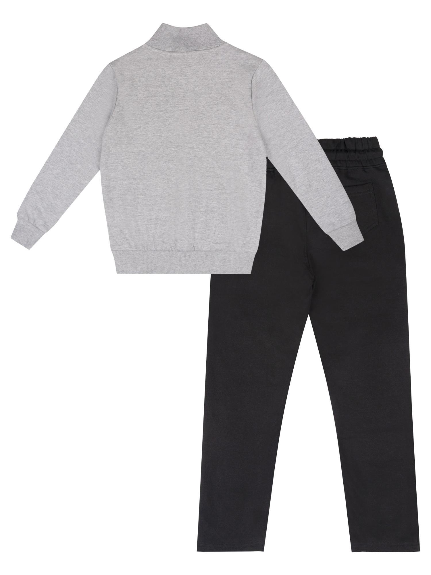 Conjunto de treino de inverno infantil "Itália" com gola e fecho de correr. 2/7