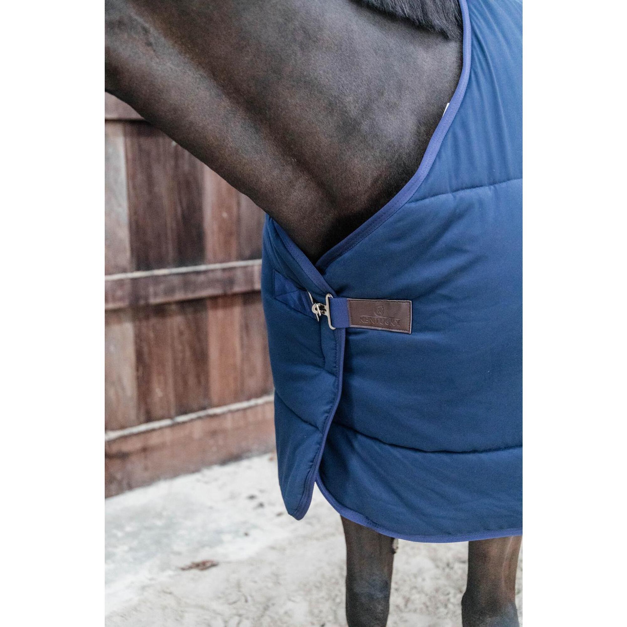 Kentucky Horsewear - Sous-couverture Classic Bleu Marine 130-6'0 200 Gram - Couverture Cheval - Bleu - 130cm - Decathlon