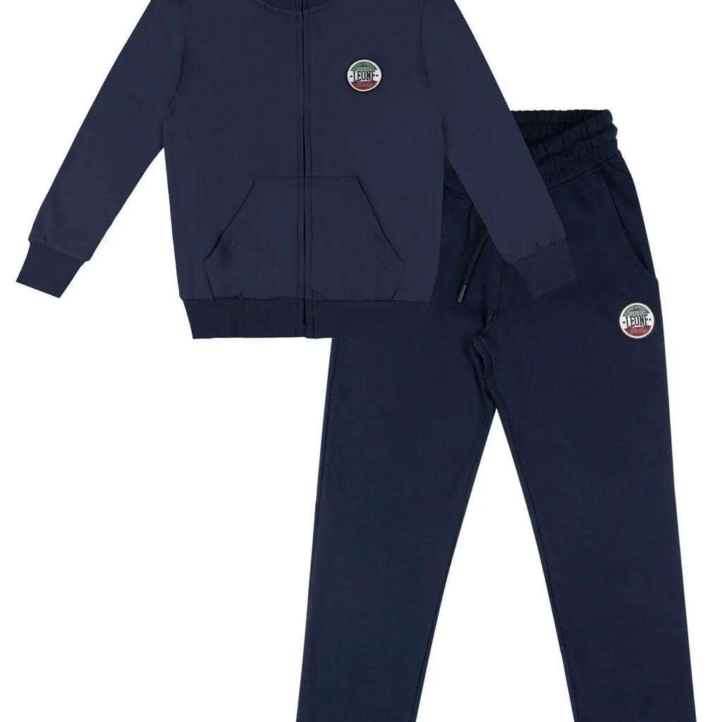 Italy children's winter tracksuit with collar and zip