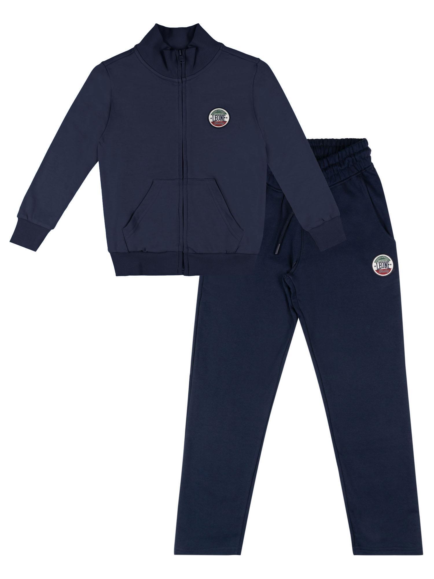 LEONE 1947 APPAREL Kinderwintertrainingspak met kraag en ritssluiting "Italy"