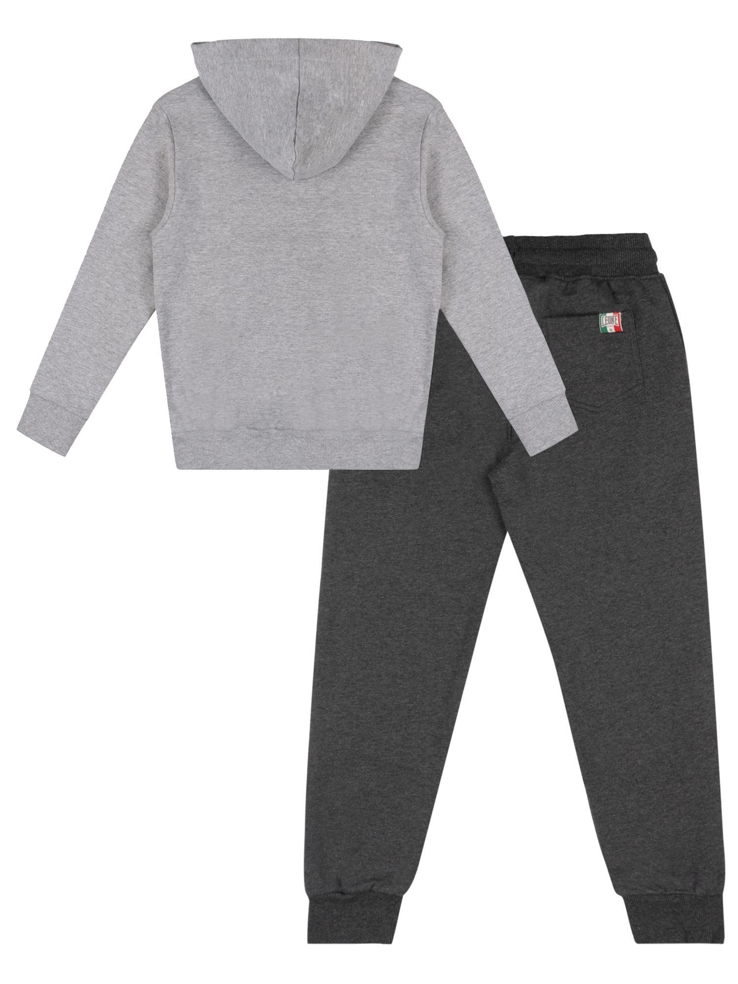 Fato de treino infantil de inverno "Vintage" com capuz e fecho de correr 2/3