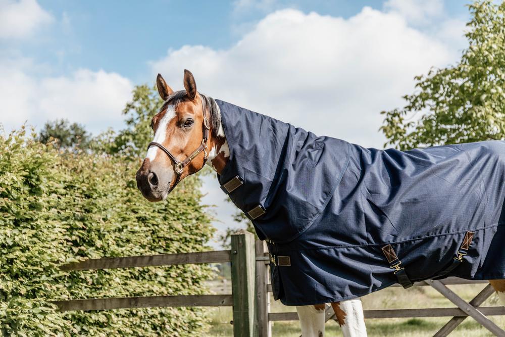 Coperta da esterno con copricollo in pile per cavalli Kentucky All Weather Quick 5/5