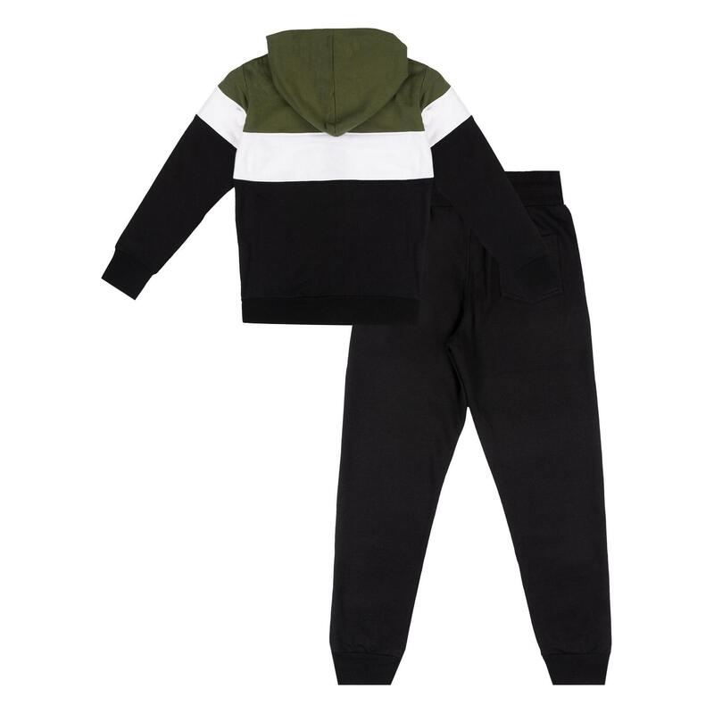 Survêtement d'hiver enfant tricolore "Varsity" avec capuche et zip