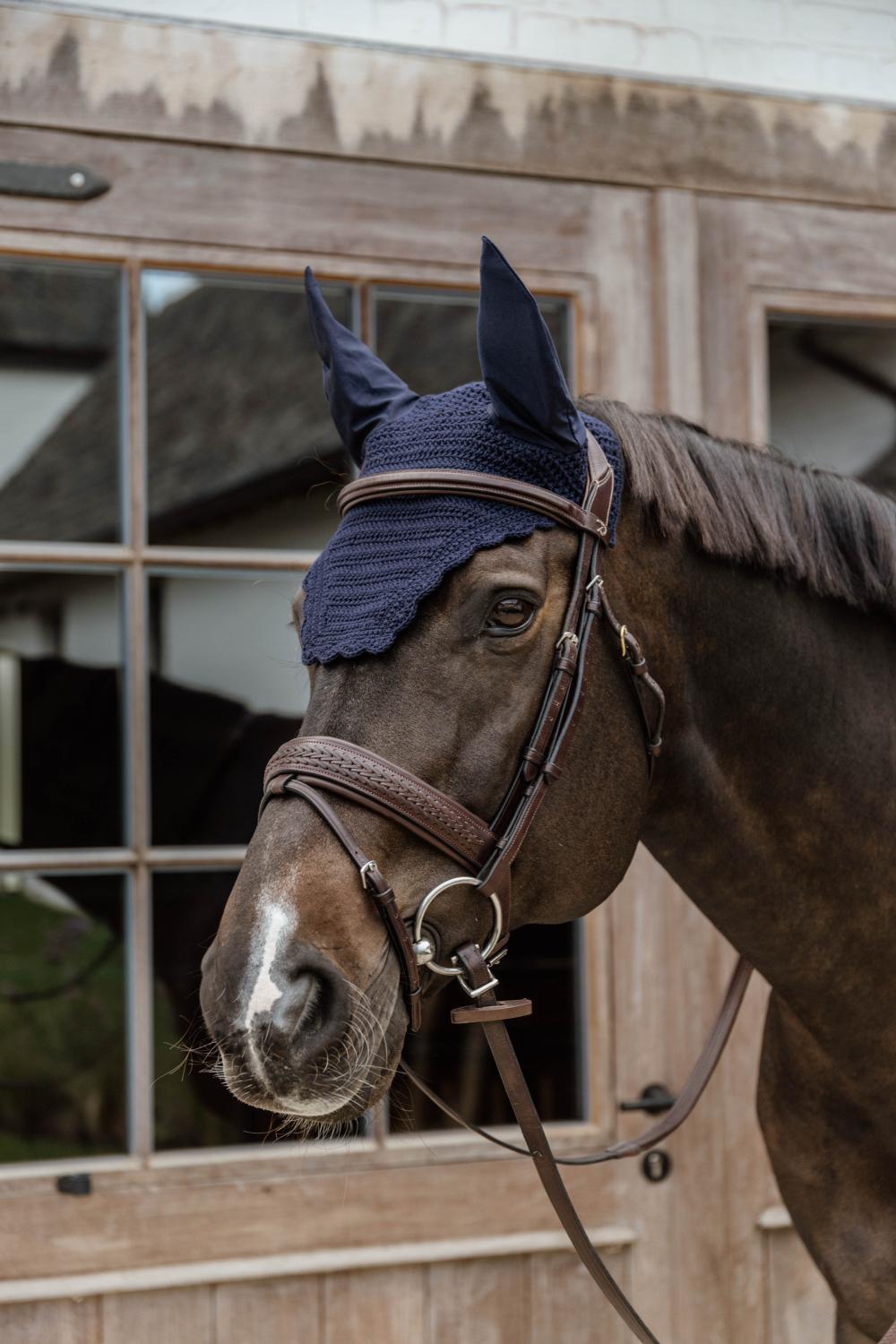 Fliegenhaube Wellington wave dunkelblau 3/4