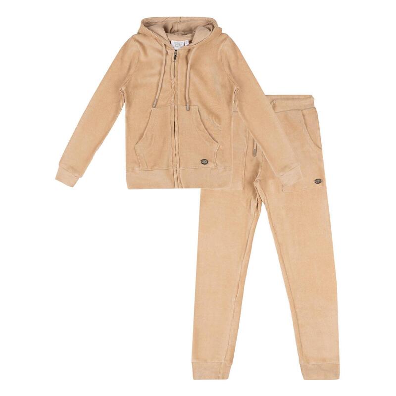 Survêtement d'hiver fille "Love" avec capuche et zip