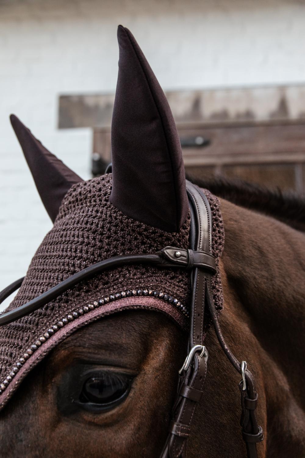 Bonnet anti-mouche Wellington glitter soundless brun 3/3
