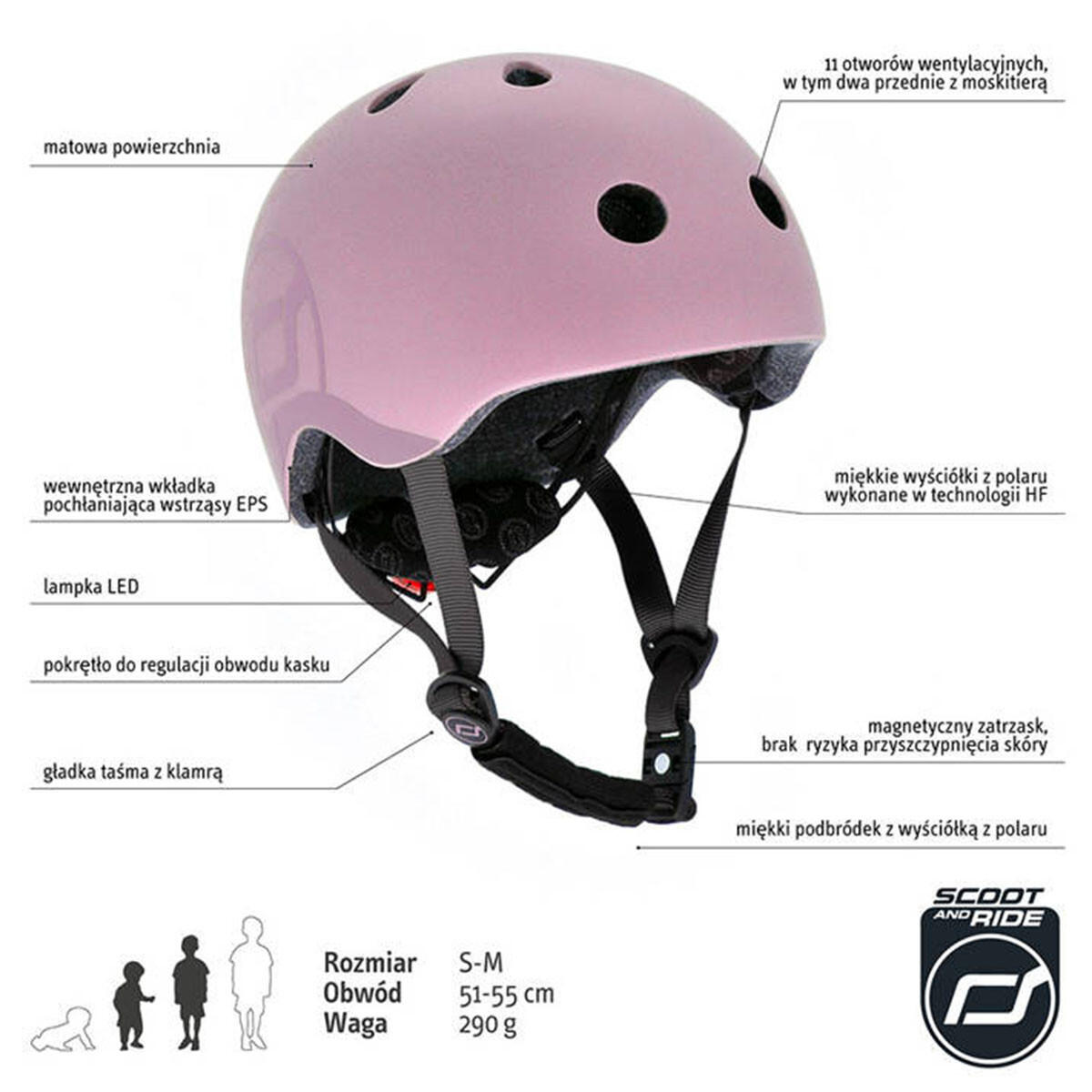 Kinderhelm Rose S-M (51-55cm) 3/3