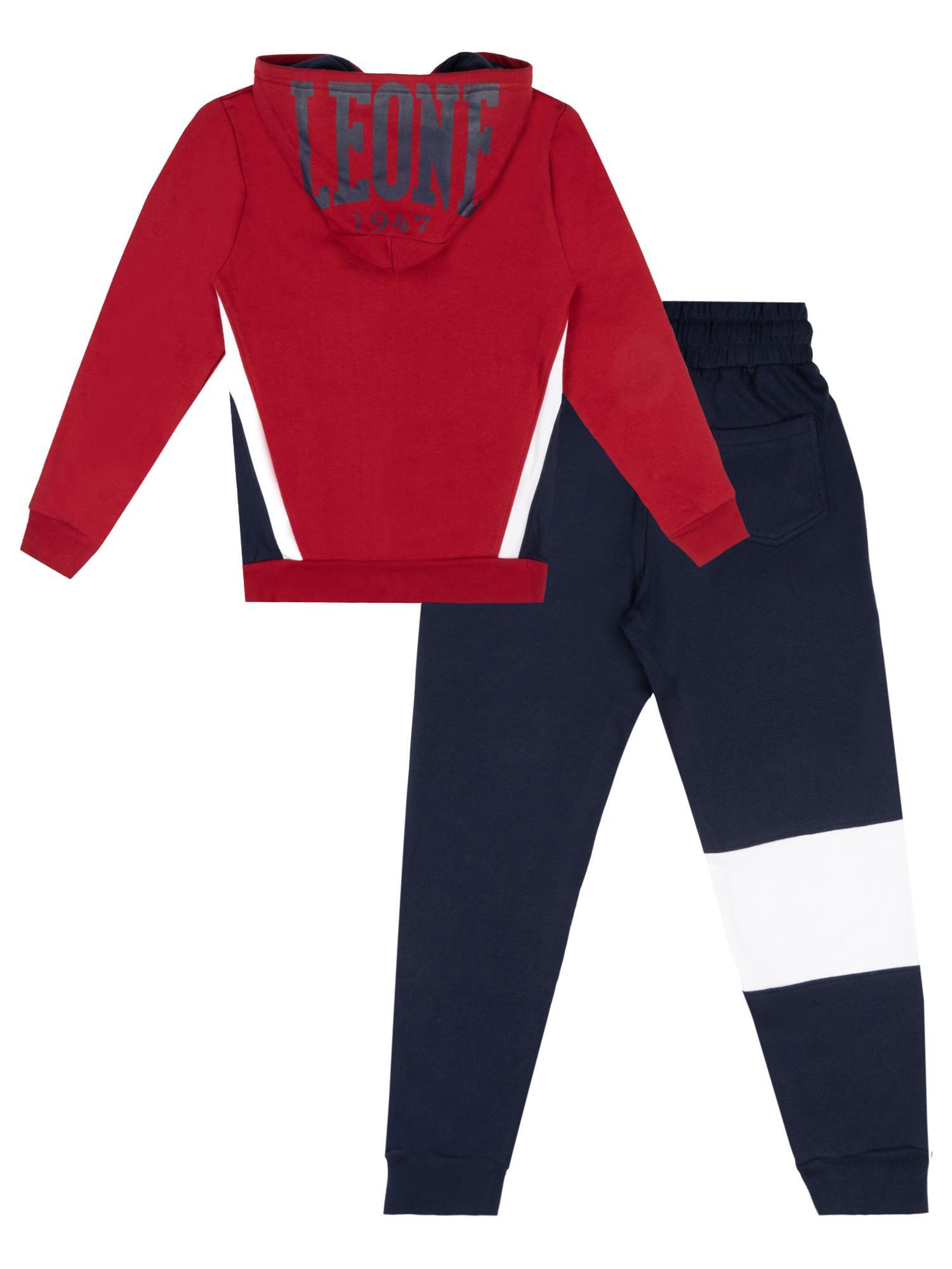 Fato de treino infantil de inverno "Varsity" com capuz e fecho de correr 2/3