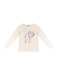 T-shirt fille manches longues "Love