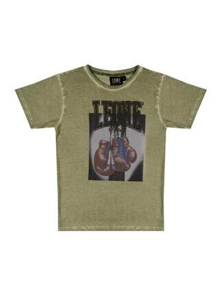 T-shirt garçon à manches courtes avec imprimé "Washed