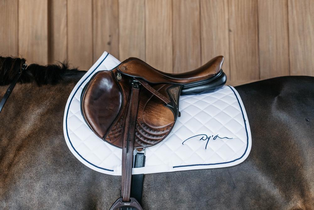 Het Zadeldoek Diamond Wit Full 3/3