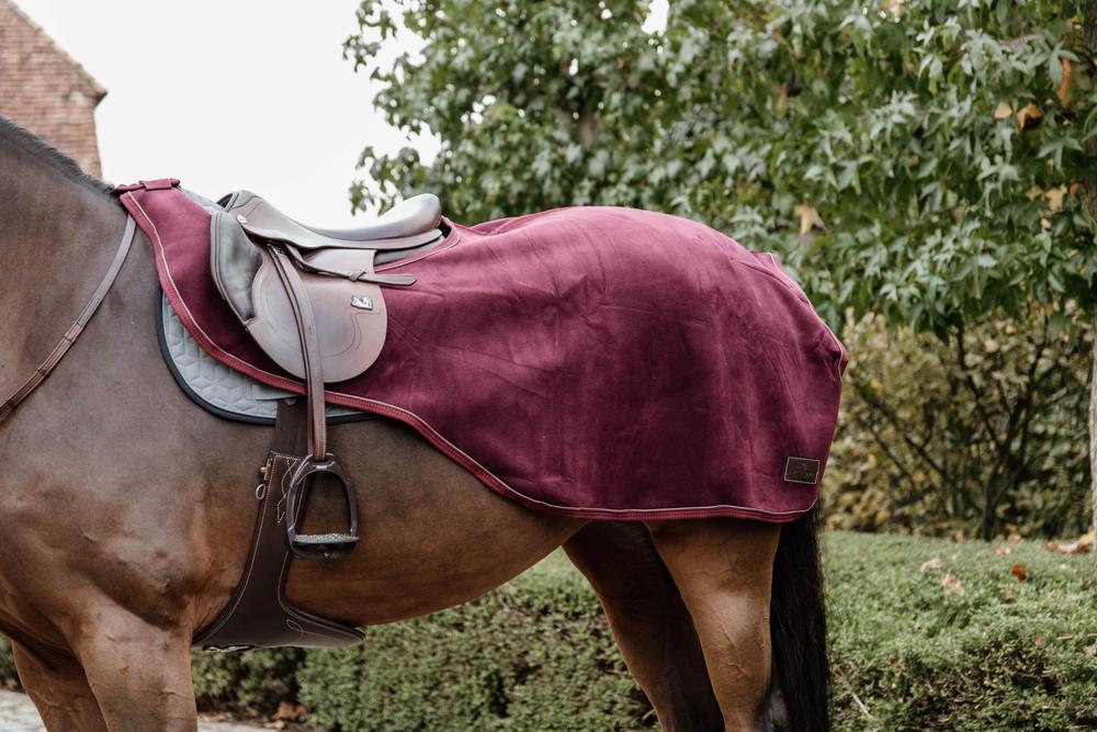 Couvre reins heavy fleece bordeaux medium 3/4