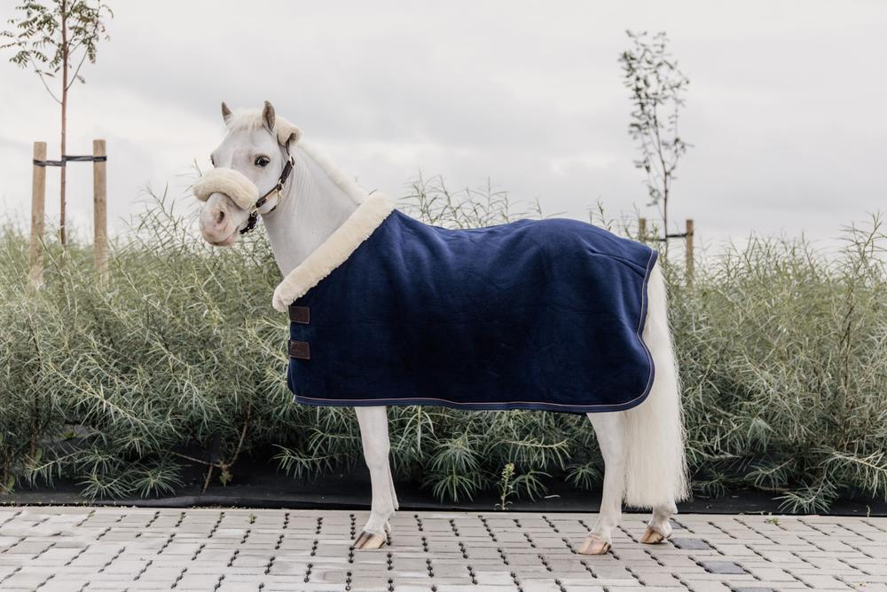 Abschwitzdecke fleece show 'heavy' marine 90-4'9 2/4