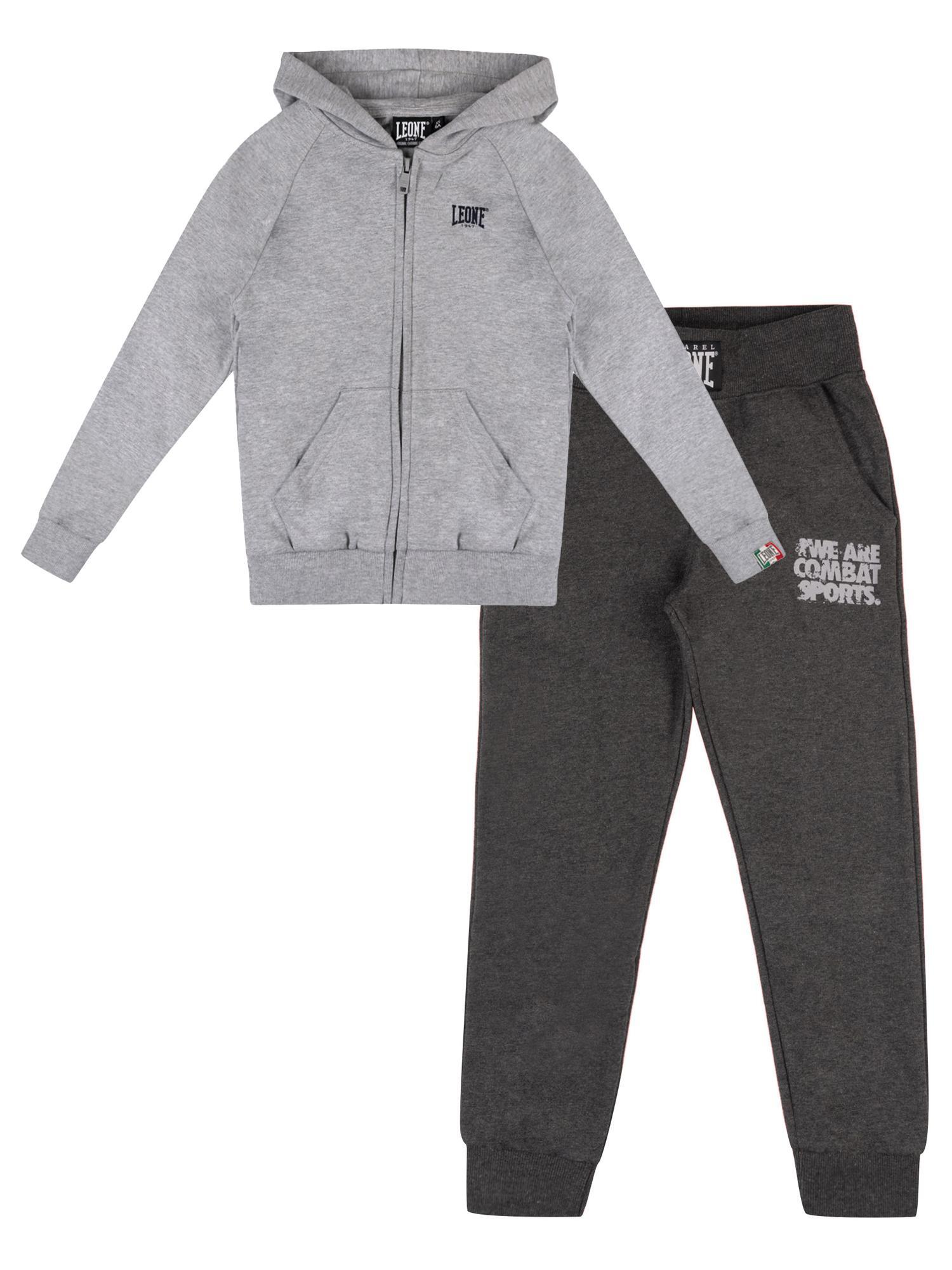 LEONE 1947 APPAREL WACS „Vintage“ Kinder-Winter-Trainingsanzug mit Kapuze und Reißverschluss