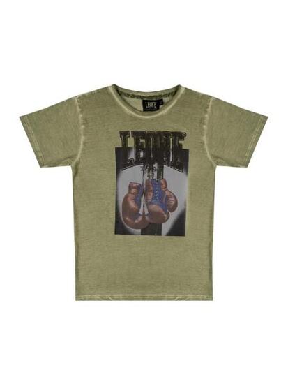 T-shirt garçon à manches courtes avec imprimé "Washed