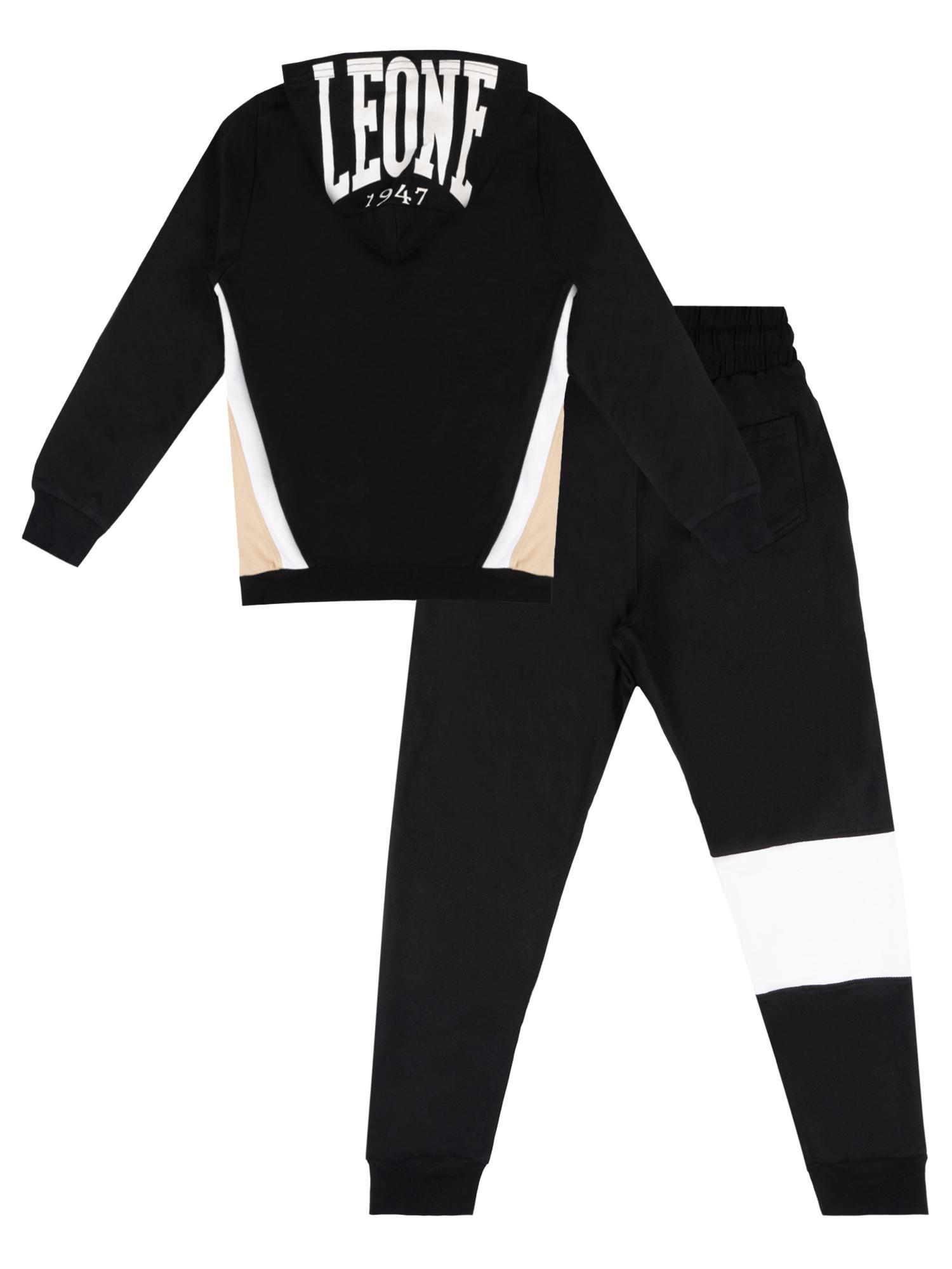 Fato de treino infantil de inverno "Varsity" com capuz e fecho de correr 2/3