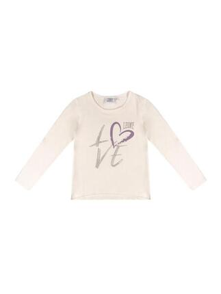 T-shirt fille manches longues "Love