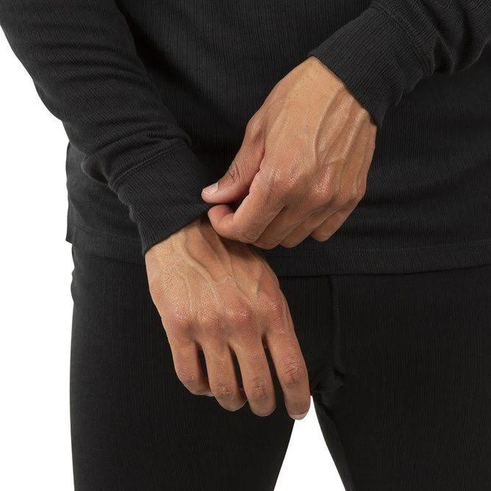 Unisex Wise360 Quick Dry Baselayer Top Damen und Herren Schwarz 3/5