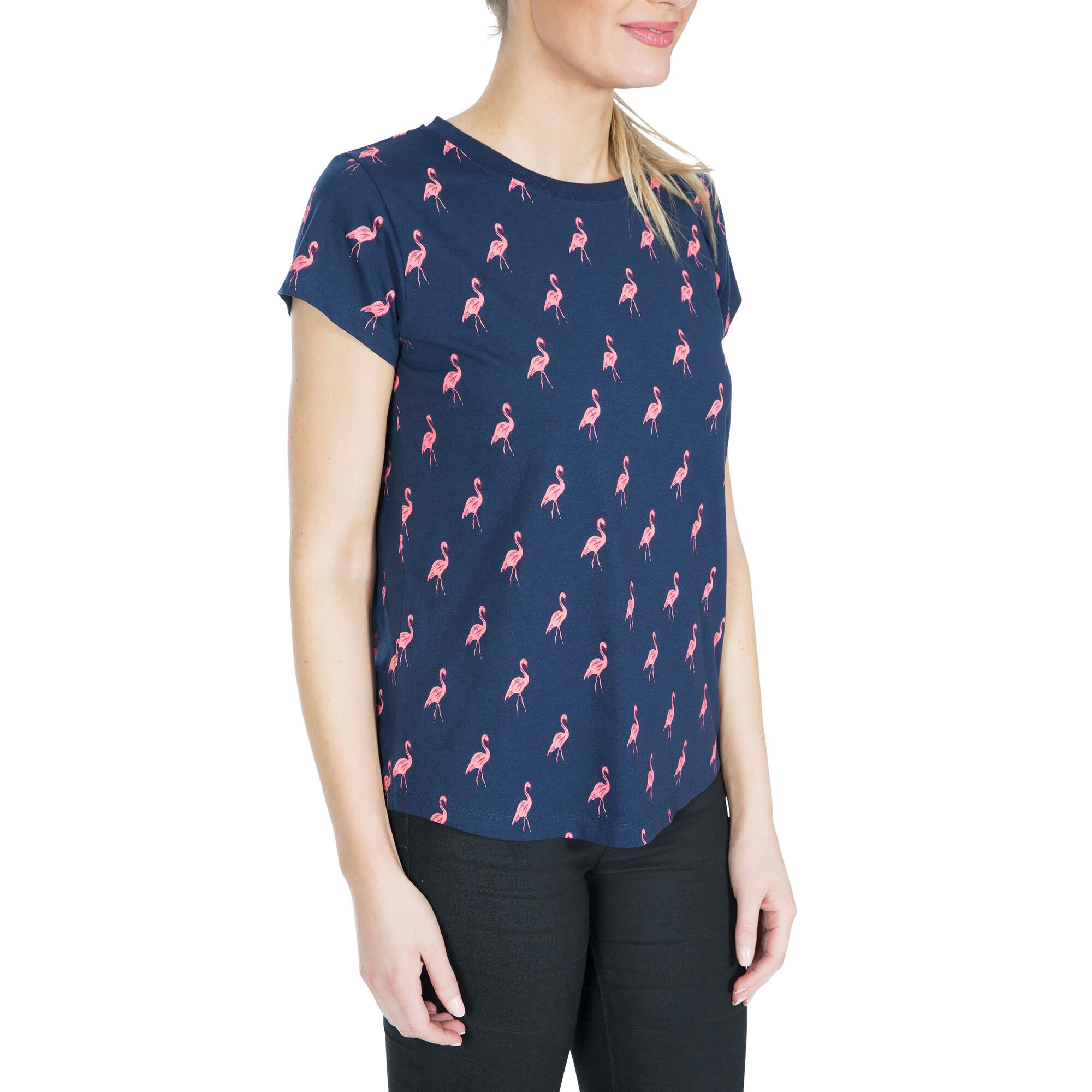 Tshirt Imprimé CAROLYN Femme (Bleu Marine Chiné) 3/5