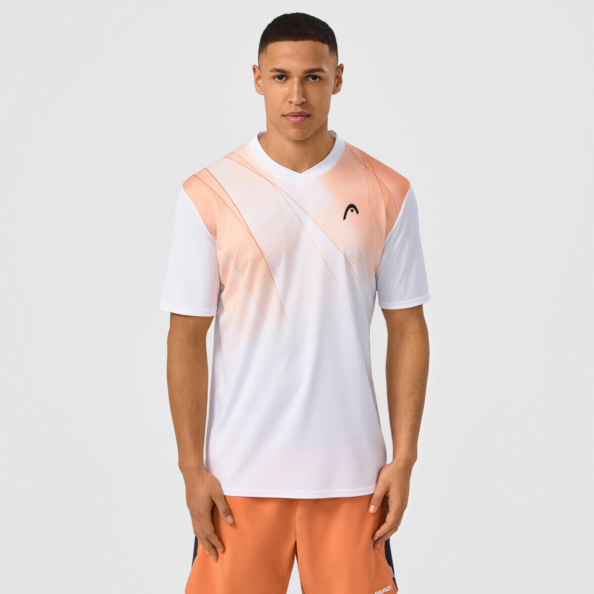 Head - Topspin T-shirt Men - Maillot Manches Courtes - Orange - 56 3xl - Decathlon