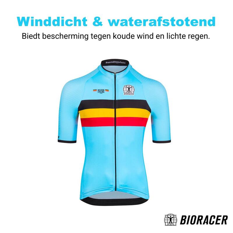Maillot Cycliste pour Hommes - Bleu - Officiel Equipe Belgique (2023)
