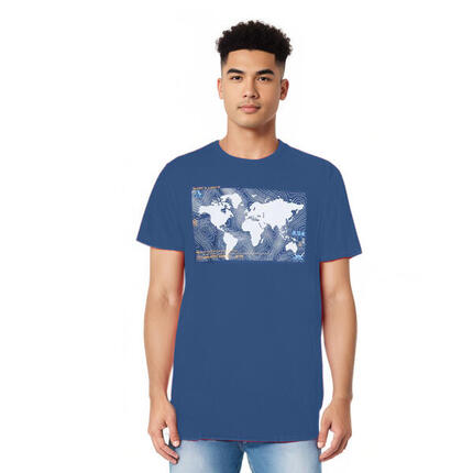 Heren Chera Bedrukt TShirt (Indigo)