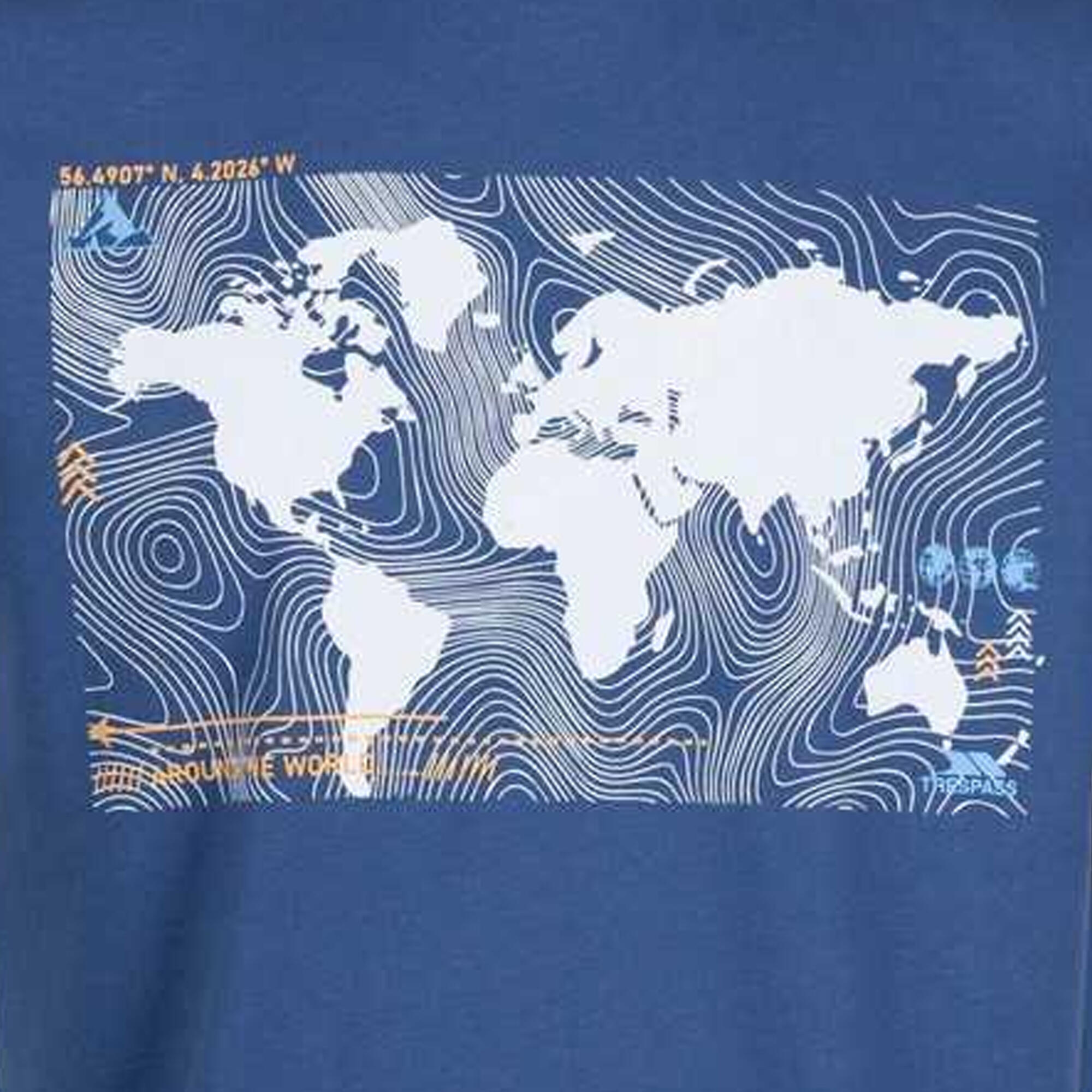 Camiseta Chera Impreso para Hombre Índigo 3/5