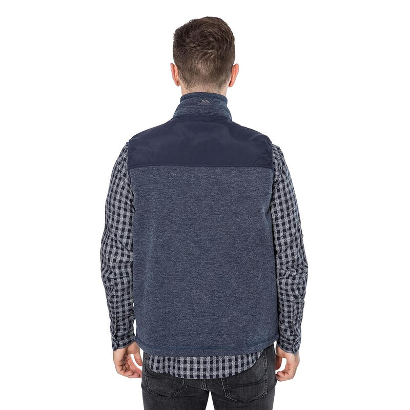 Veste Polaire Sans Manches LEAFMINER Homme (Bleu Marine Chiné)