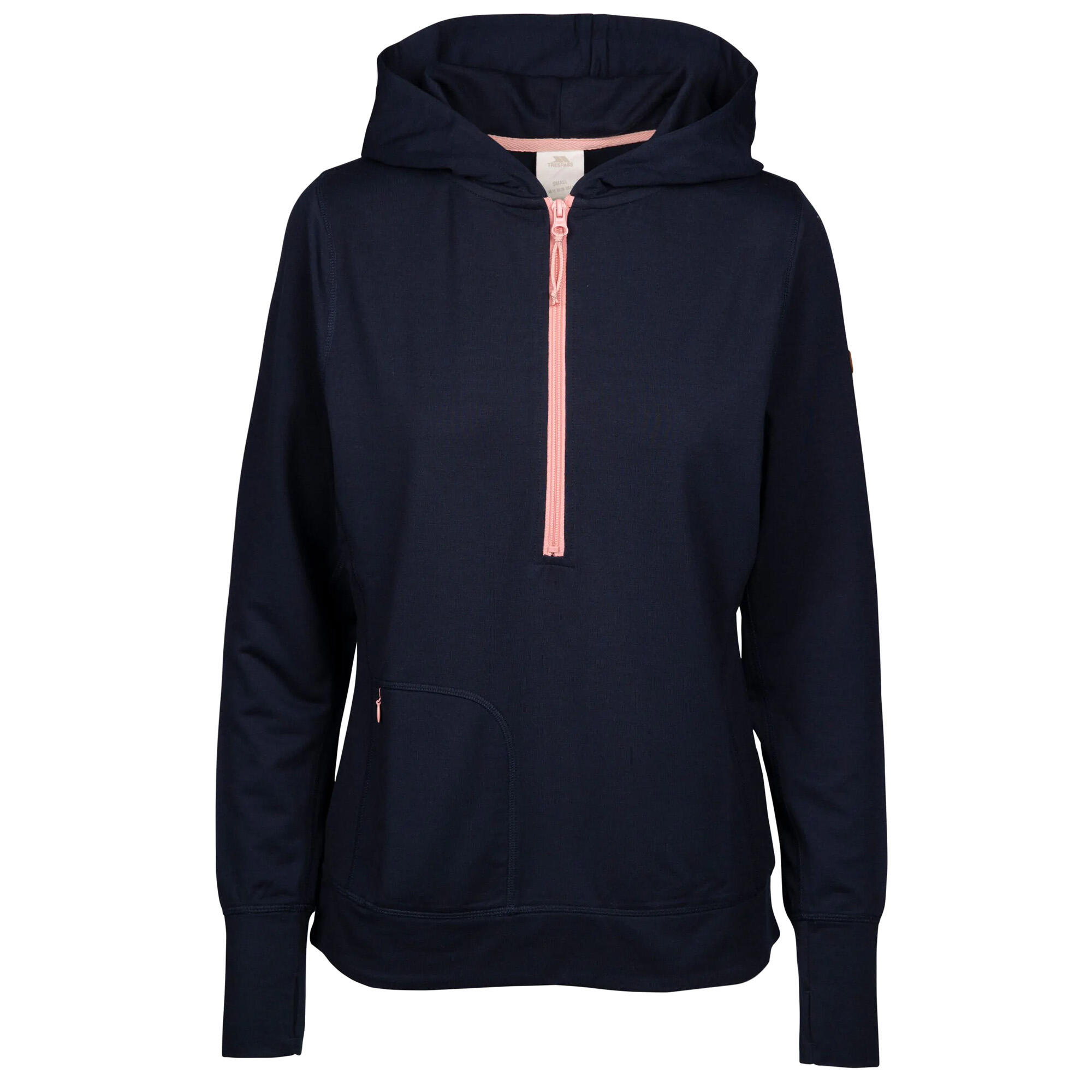 TRESPASS Felpa Con Cappuccio Donna Trespass Zia Blu Navy Marna