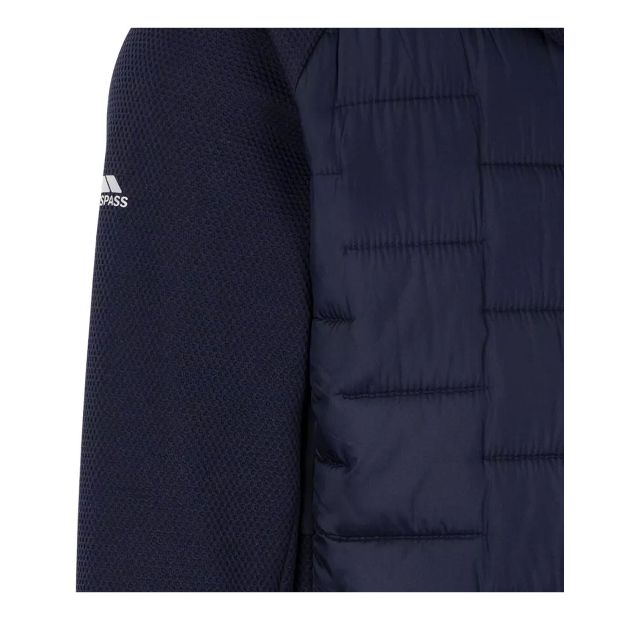 Felpa Con Cappuccio Ibrida Uomo Trespass Heber Blu Navy 4/5