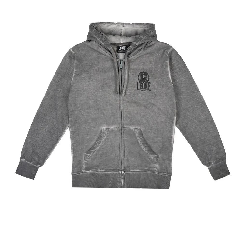 Boy hoody full zip Washed