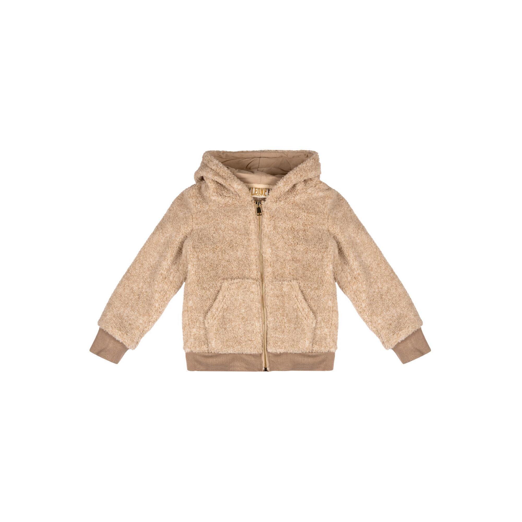 Leone 1947 Apparel - Veste Sherpa Hiver Fille "relaxed" - Sweat-shirt - Beige - 12 À 14 Ans - Decathlon