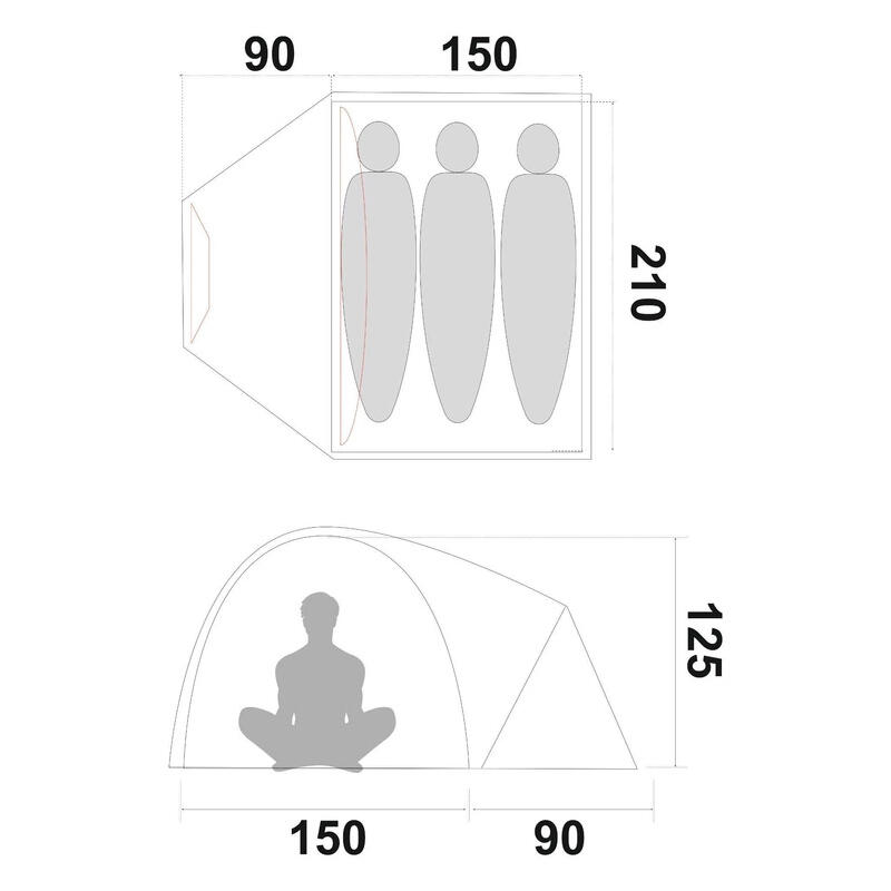 Campingzelt Andy III 3 Personen 4/4