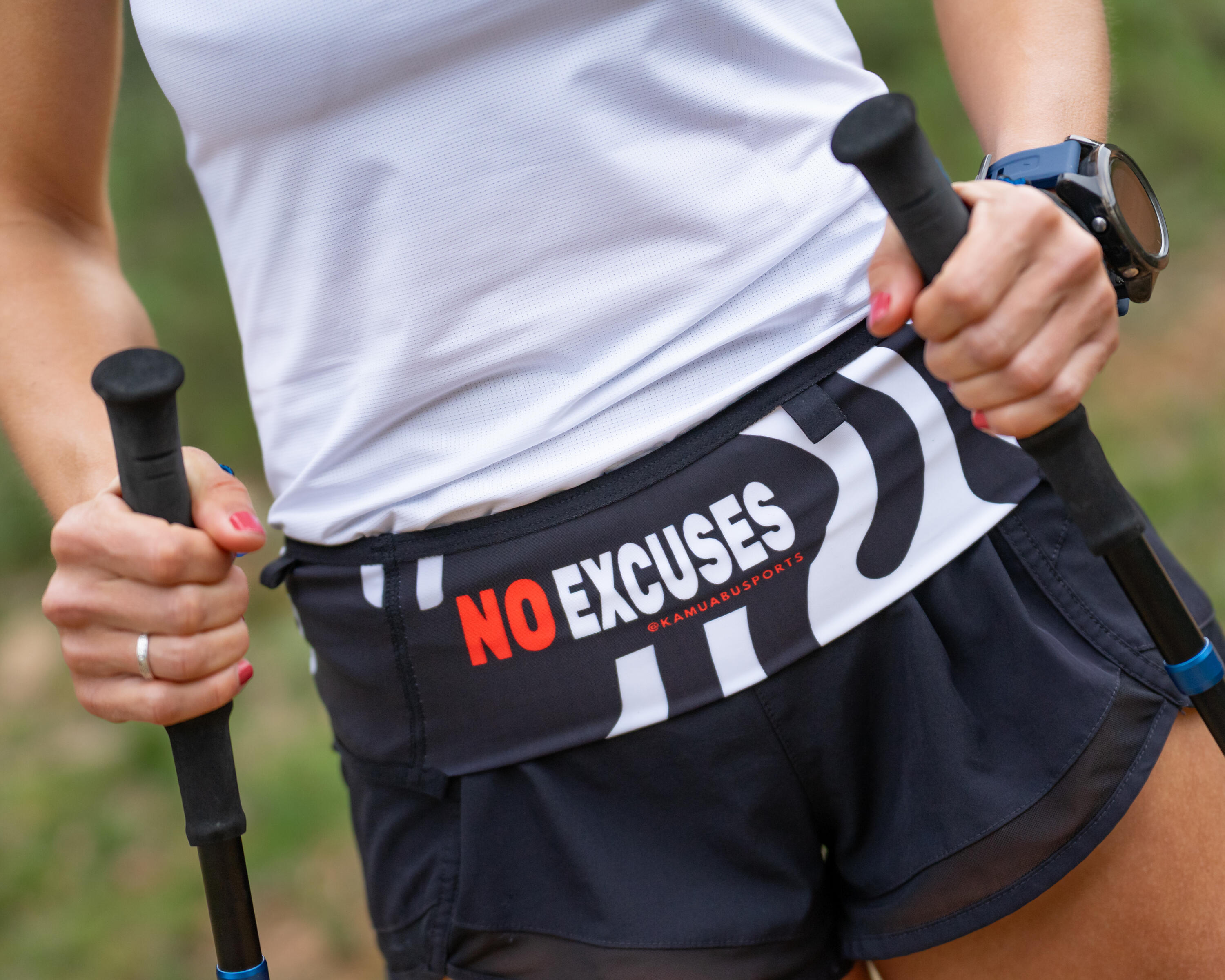 CINTURA RUNNING NO EXCUSES - BELT TRAIL - Ultraleggera e Reversibile 3/8