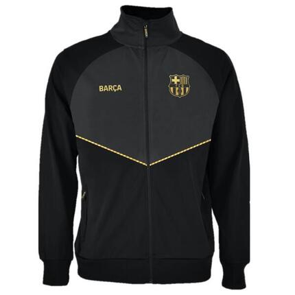 FC Barcelona Premium-Strickjacke in Schwarz und Gold
