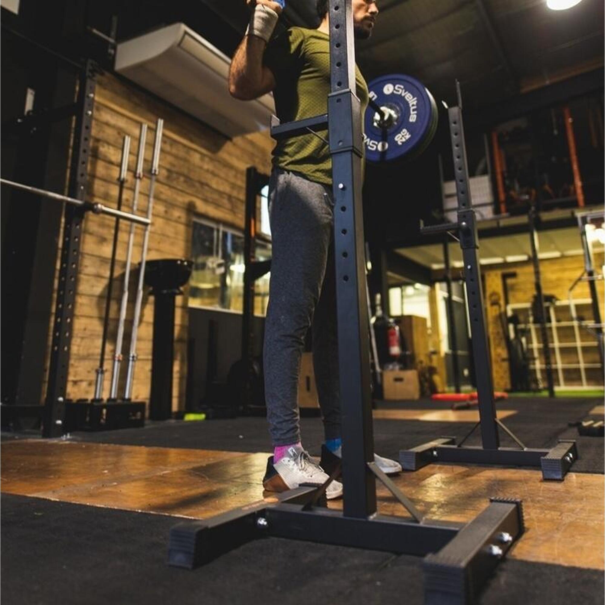 Suport bara Half-Rack independent, 120 kg, Sveltus