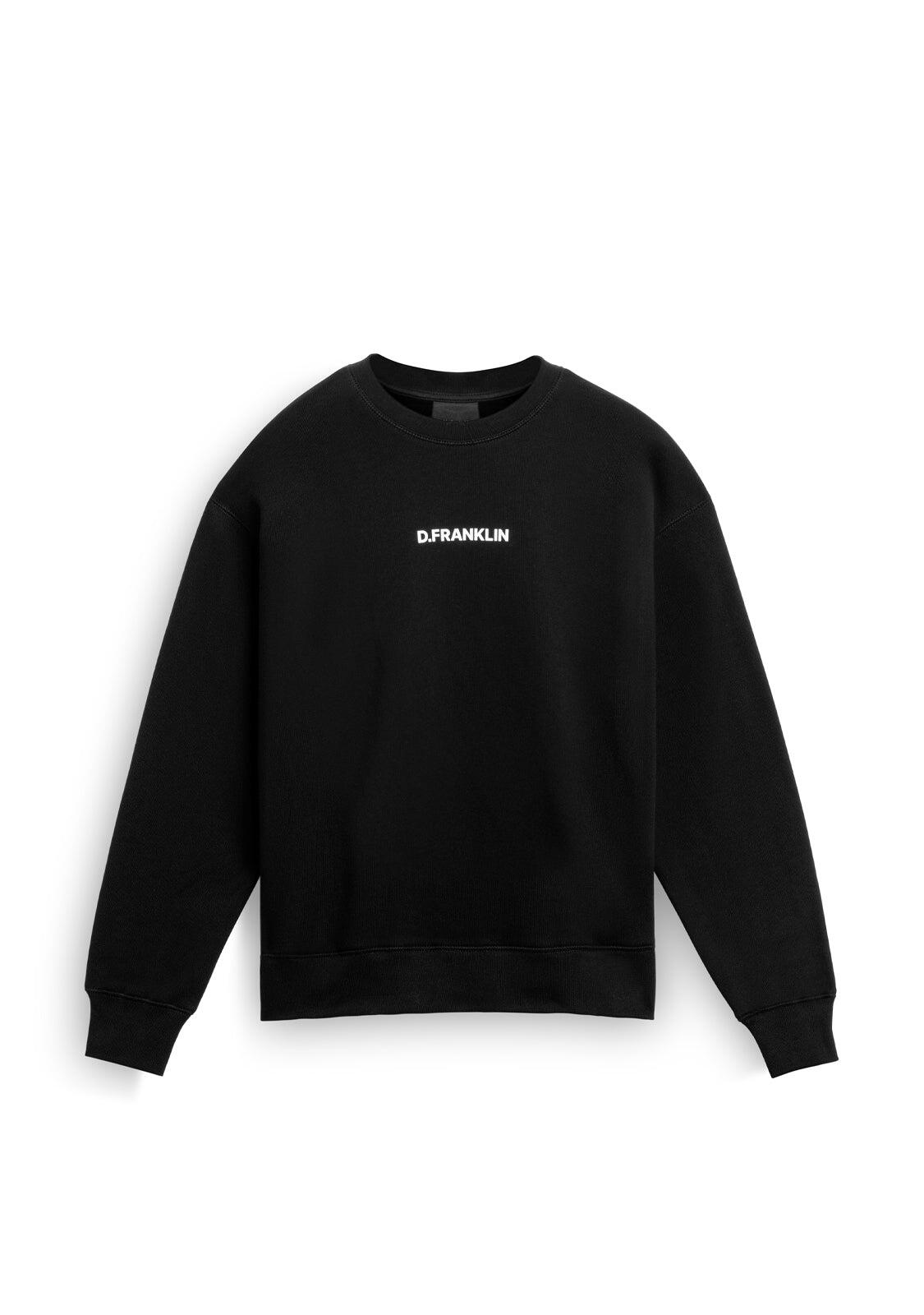 Felpa basic D.Franklin Crewneck Binary Oversize Sweatshirt 1/3