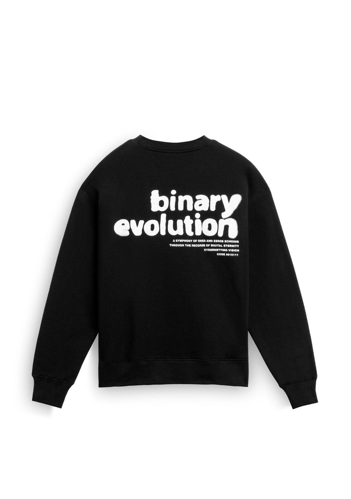 Felpa basic D.Franklin Crewneck Binary Oversize Sweatshirt 2/3