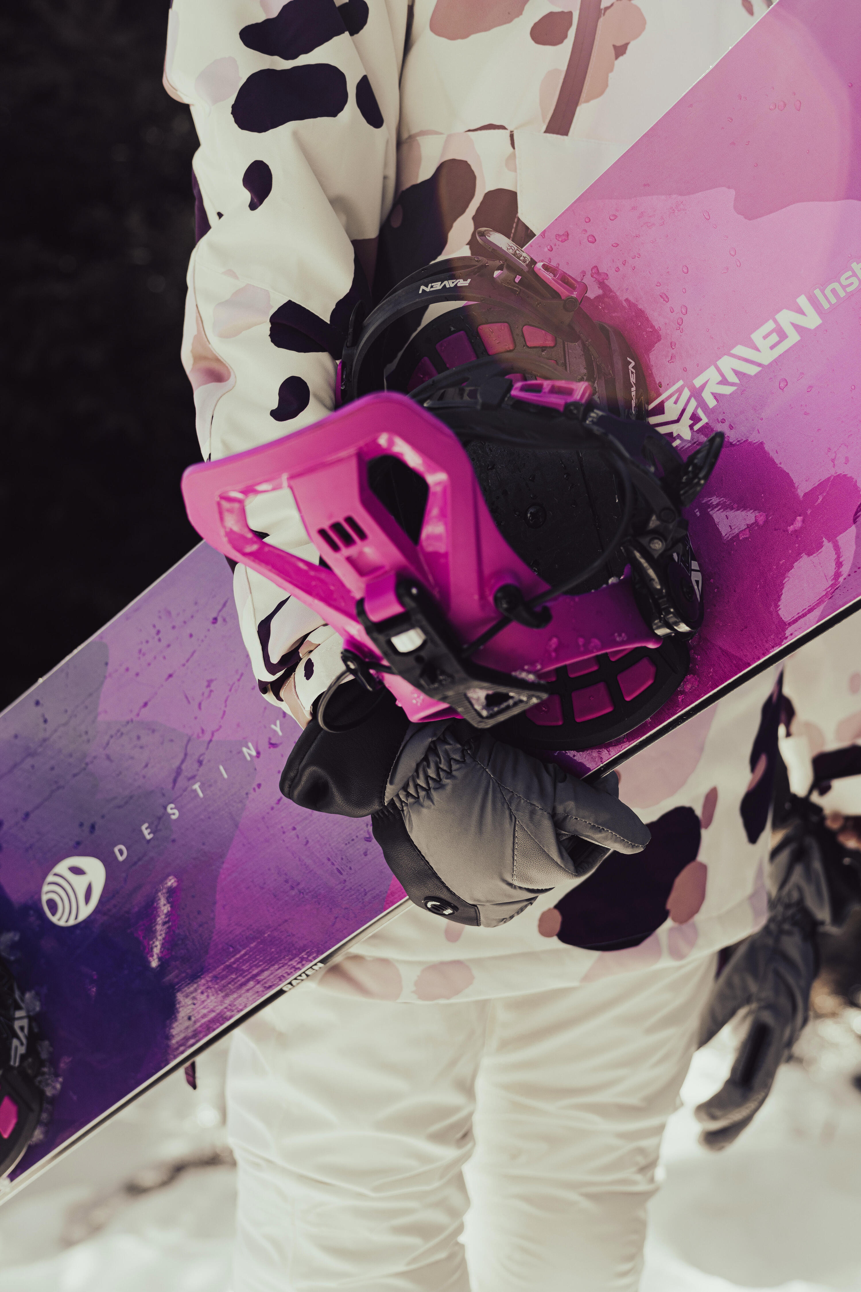 Fijaciones de snowboard Fastec FT360 Fucsia/Negro 2/6