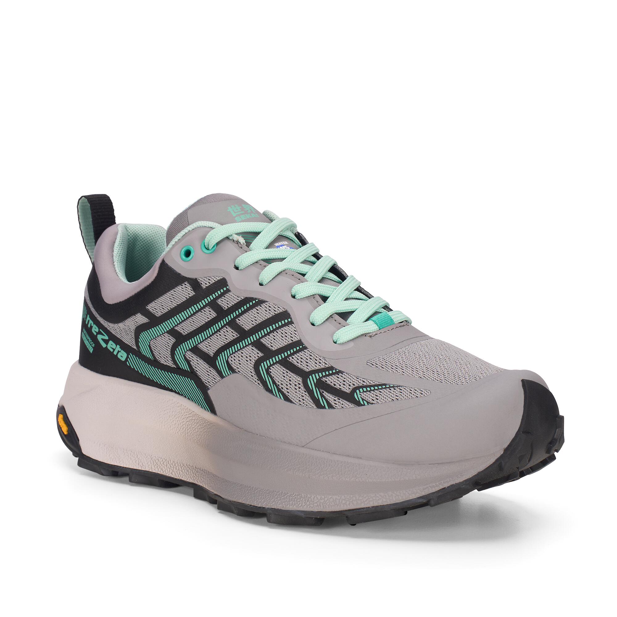 Trezeta - Chaussures De Randonnée Femme Trezeta Sekai Waterproof - Chaussures De Sport - Gris|vert - Decathlon