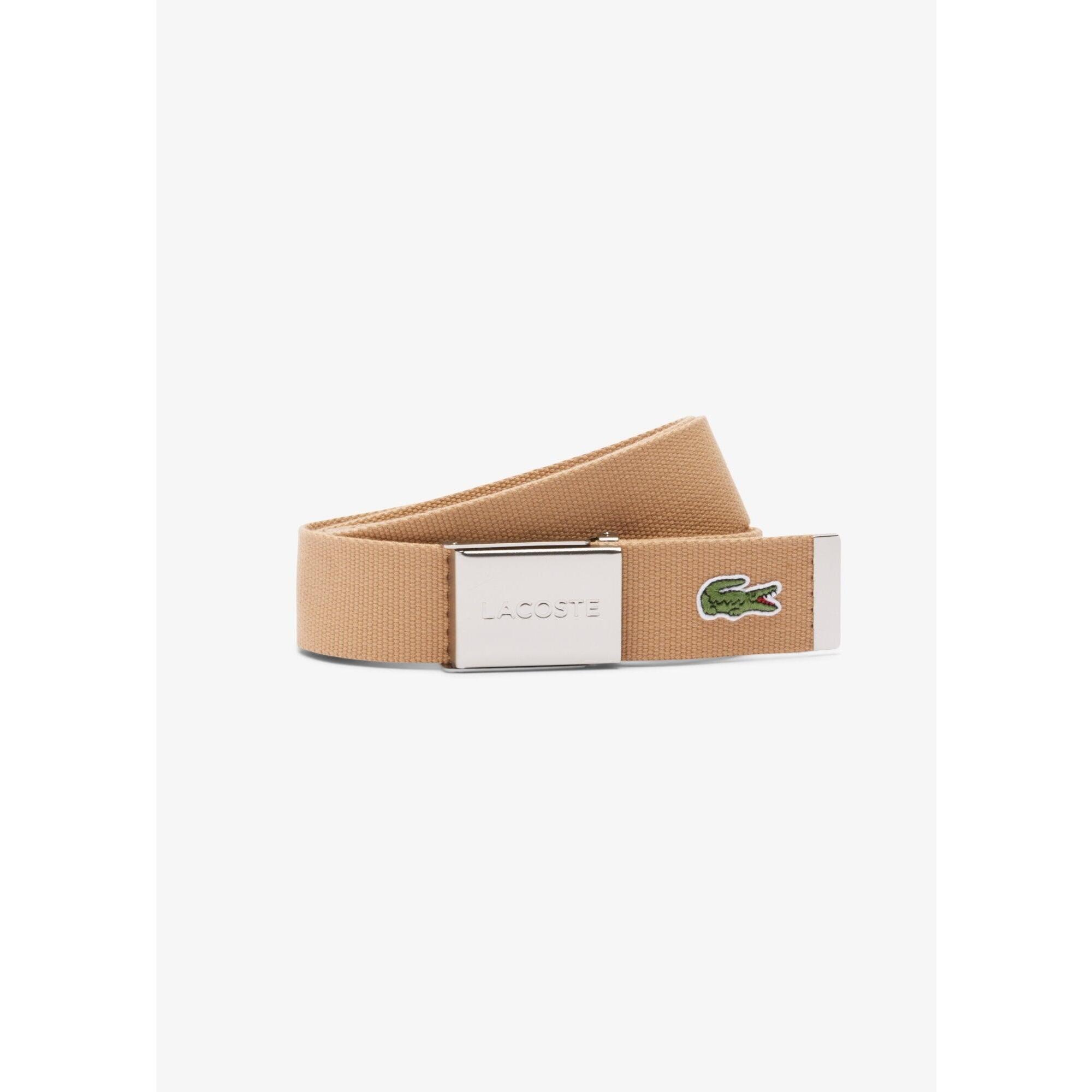 Lacoste - Ceinture Tissée Lacoste - Homme - Ceinture - Beige - 130cm - Decathlon