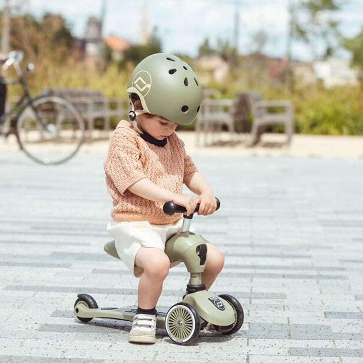 Kinderhelm Olive XXS-S (45-51cm) 4/5