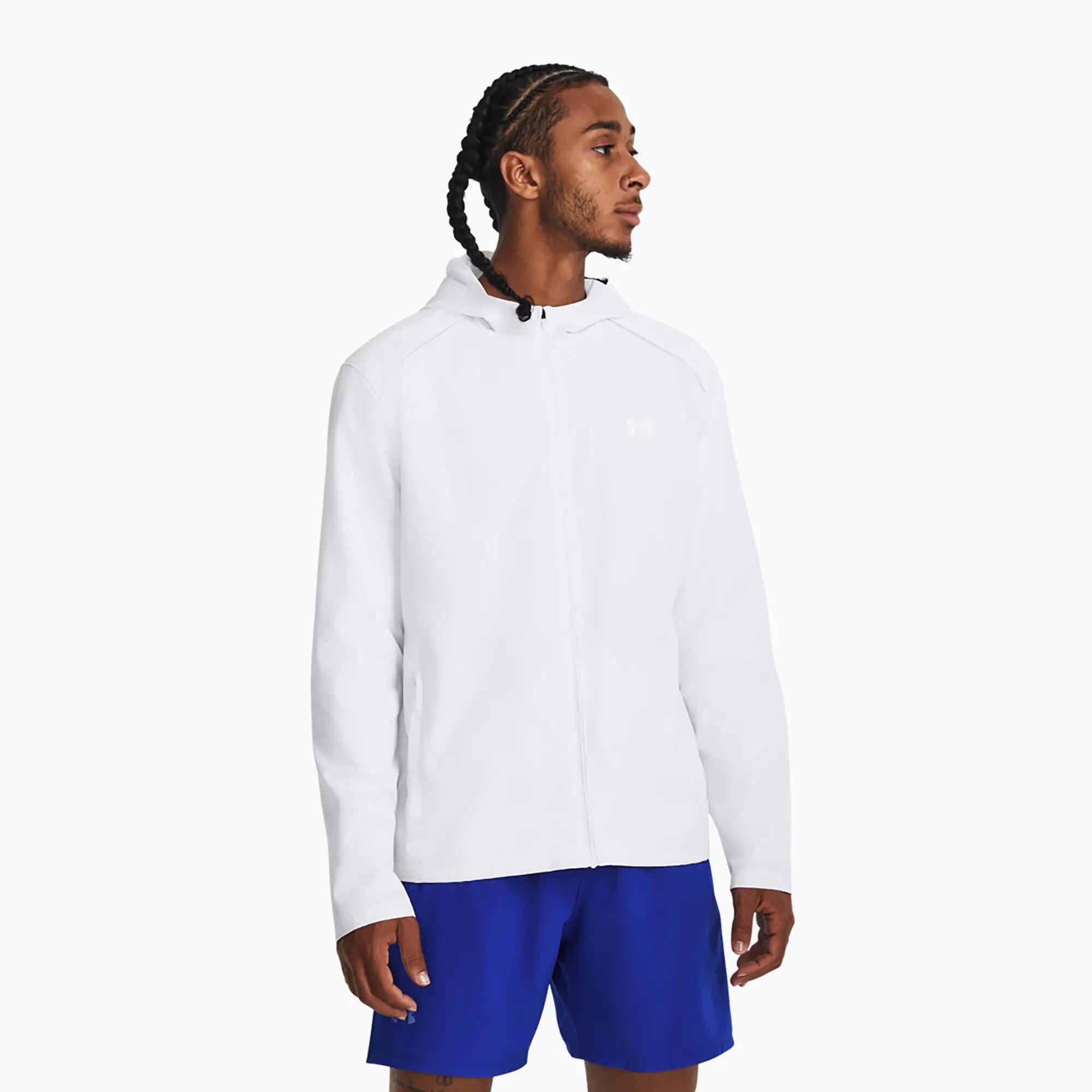 Giacca Con Cappuccio Uomo Under Armour Storm Bianco 4/5