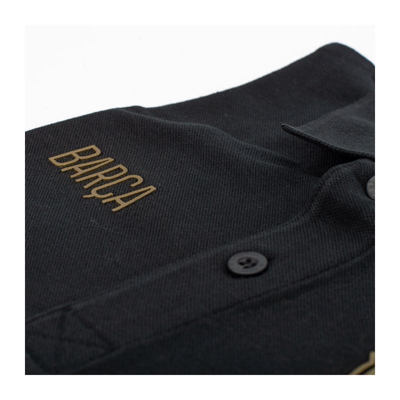 Tricou elegant negru și auriu al Barcelonei - M