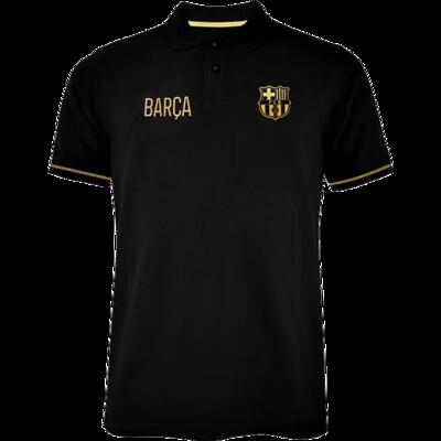 Het elegante zwart-gouden t-shirt van barcelona