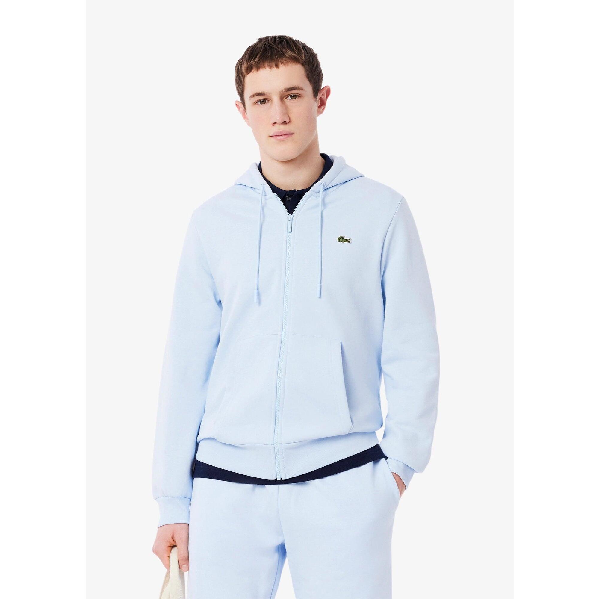 Lacoste - Sweat Zippé À Capuche Lacoste - Homme - Sweat Zippé - Bleu - 44 L - Decathlon